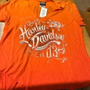 Harley Davidson Classic V-Neck Steel City NWT large
